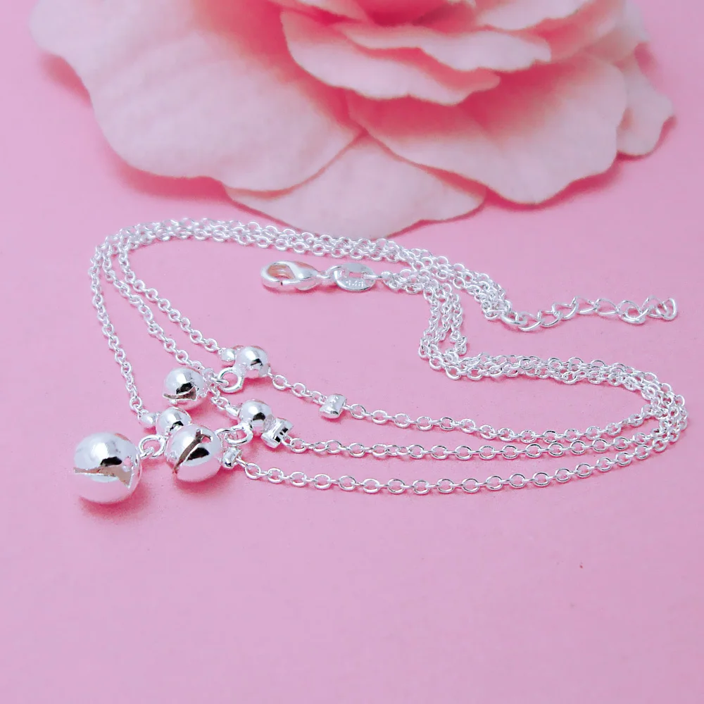 Модные элегантные женские украшения. Прочные ножные браслеты из стерлингового