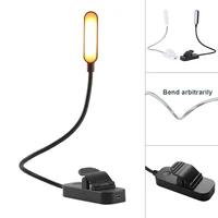 rechargeable book lights 8 led reading light usb mini clip on desk lamp with 3 level warm cool white daylight fit for bookworms