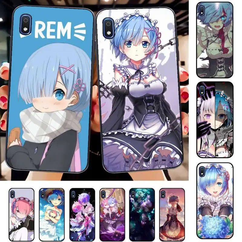 

Yinuoda Anime Re ZERO Ram Rem Phone Case for Samsung A51 01 50 71 21S 70 31 40 30 10 20 S E 11 91 A7 A8 2018