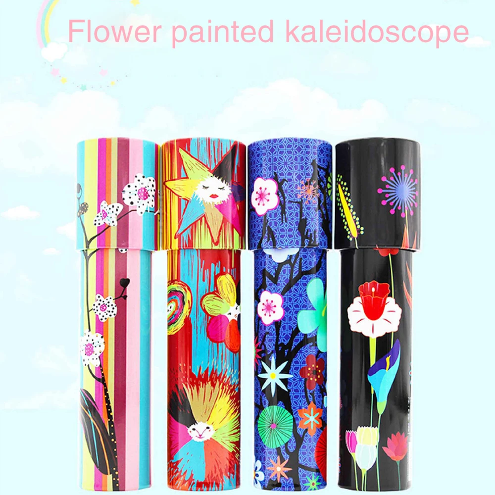 Цветочная роспись калейдоскоп детские развивающие научные Обучающие игрушки