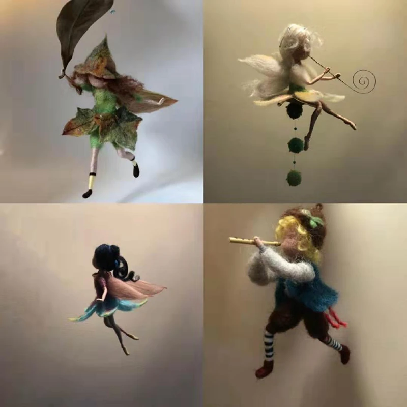 Шерстяные войлочные иглы Jiwuo шерстяные фетровые игрушки для кукол шерстяное
