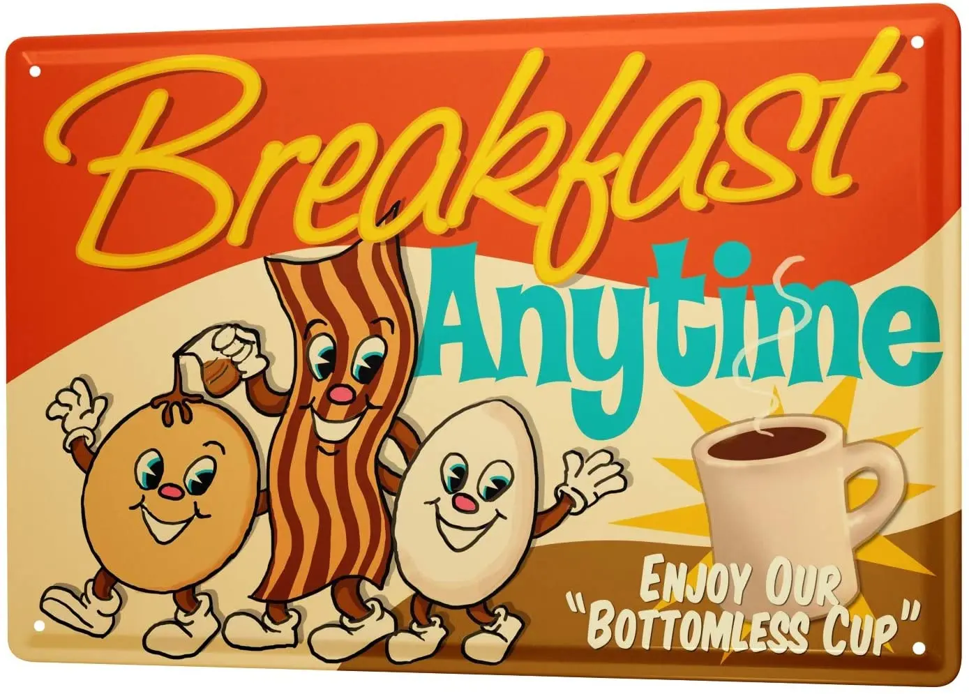 

Жестяной металлический знак с 2004 года, декоративный знак, таблички для домашнего декора, украшение для ресторана, завтрака, кофе, яиц