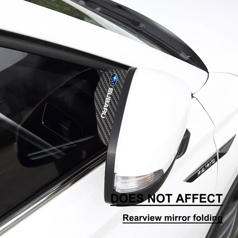2 шт. автомобильные чехлы для зеркала заднего вида из углеродного волокна Subaru