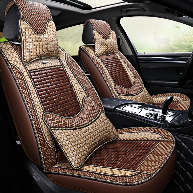 Чехол кулер на автомобильное сиденье бамбуковый чехол для BMW X1 X3 X4 X5 g30 e30 e34 e36 e38 e39