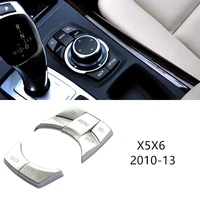 car console multimedia driver buttons decorative cover trim stickers for bmw 35 series e90 e60 x1 z4 x5 x6 interior accessories
