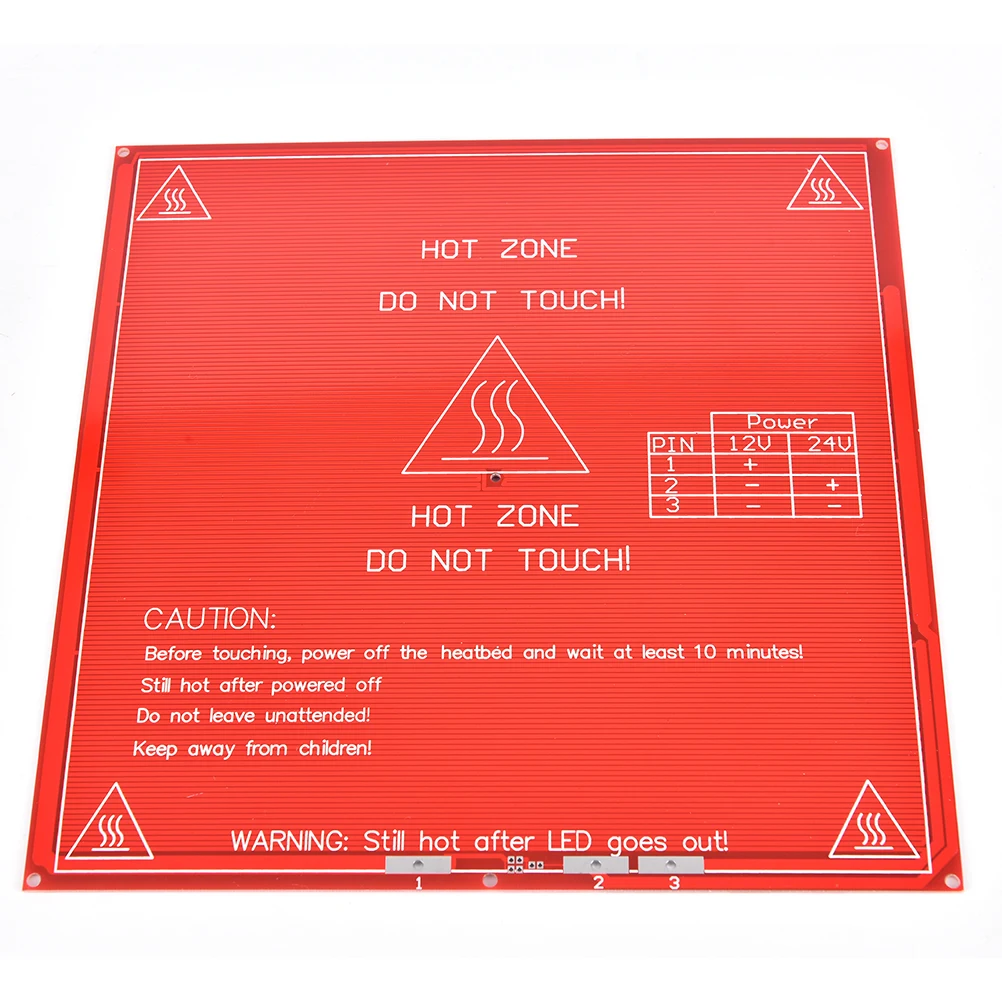 

New Arrival Hot Plated 12V 24A 1x PCB Heatbed MK2B For RepRap Practical 3D Printer Dual Power PCB Heat Bed