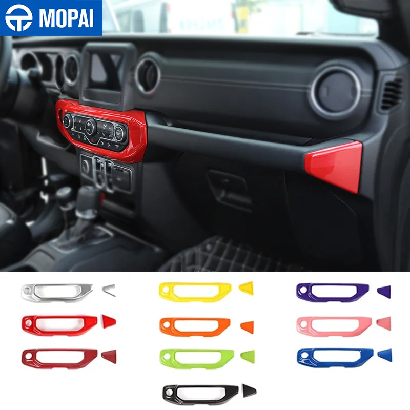 Панель управления MOPAI для Jeep Wrangler JL 2018 + аксессуары Gladiator JT +|Лепнина интерьера| |