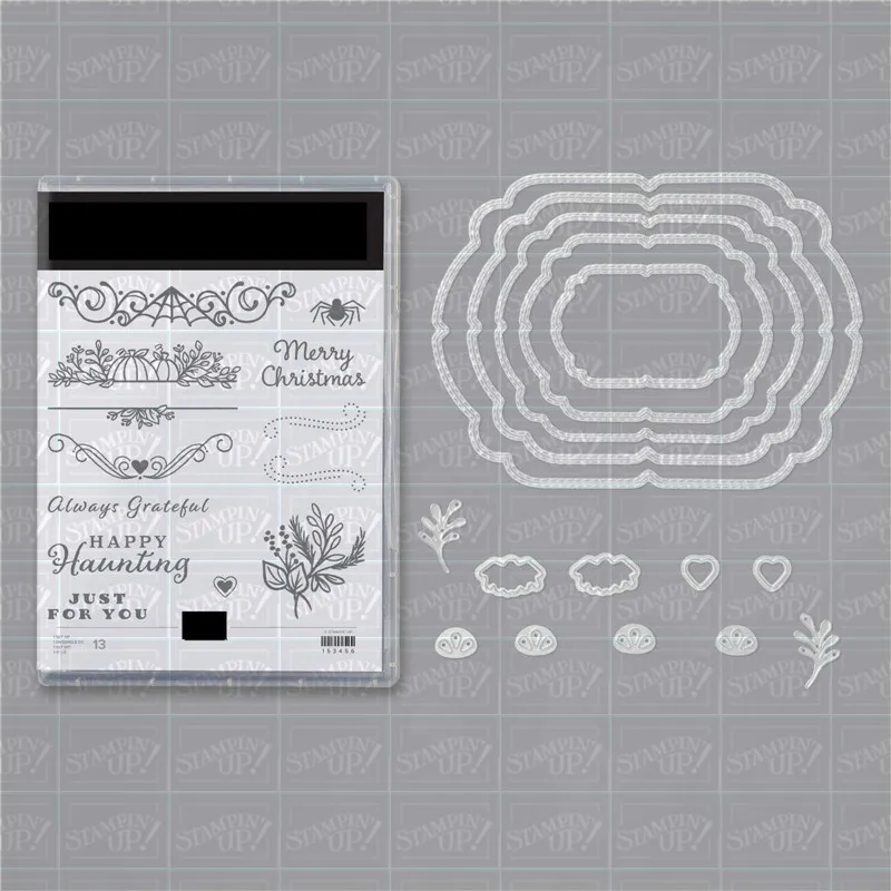 

Celebration Tidings Metal Cutting Dies and Stamps Stencils For DIY Scrapbooking Photo Album Decor Die Cut Embossing Paper Card