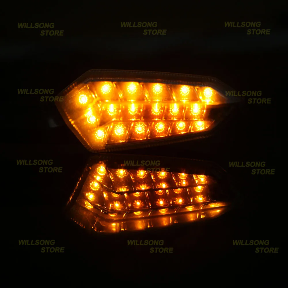 

LED Front Rear Turn Signal Lights Lamp Blinker Indicator For KAWASAKI Z 250/300/750/800/1000 KLZ1000 KLE650 Versys ZRX1200 ER-6N