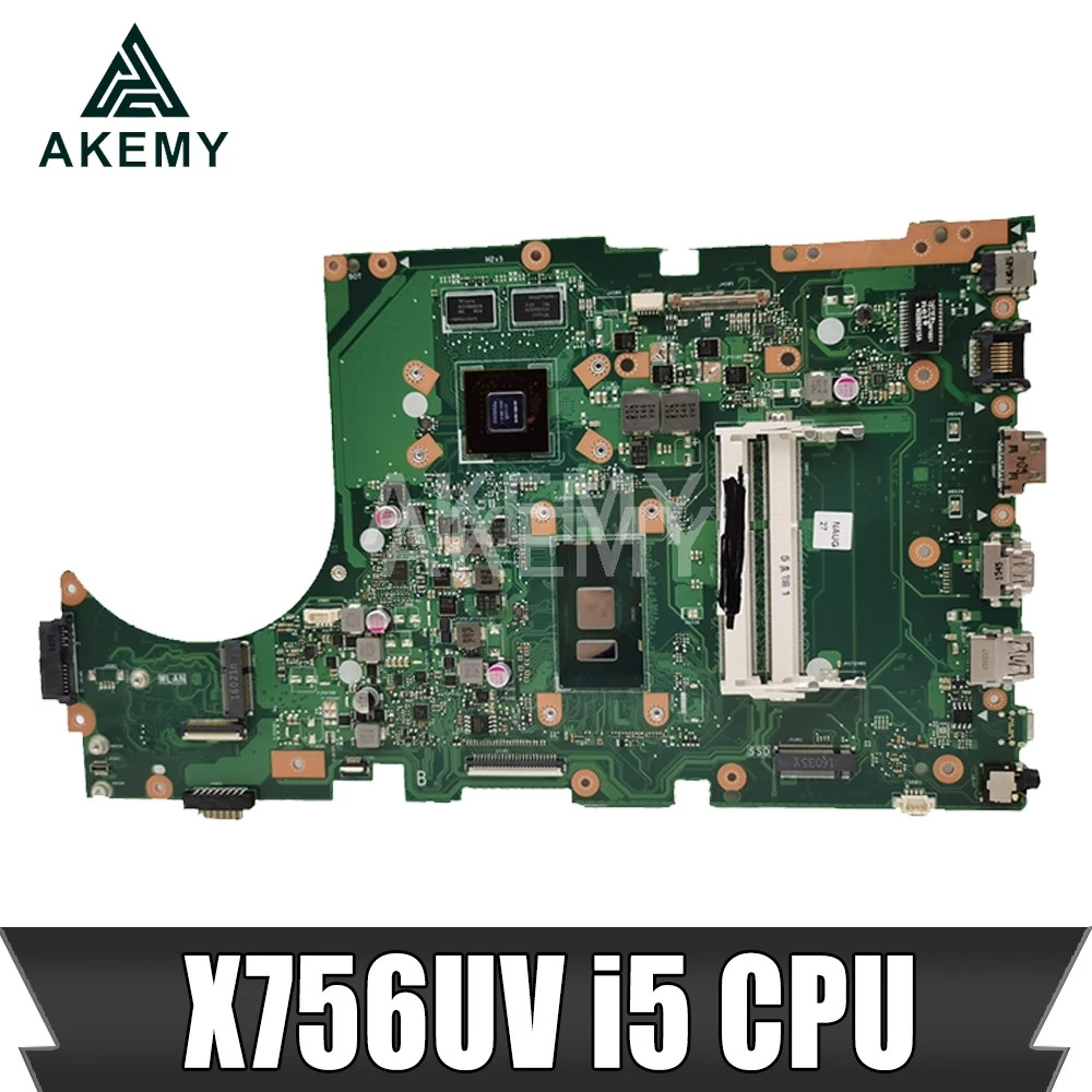 

Akemy Laptop motherboard for ASUS X756UXK X756UX X756UW X756UWK X756UJ X756UB X756UV X756UQ mainboard I5-6gen CPU DDR3