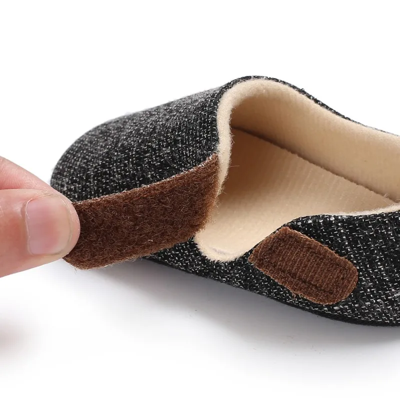 Модная обувь Bobys Sapatos темно-синего и серого цвета для маленьких мальчиков Милая