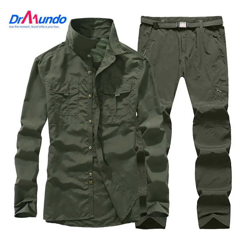 Летние водонепроницаемые походные костюмы Мужская ветровка быстросохнущая