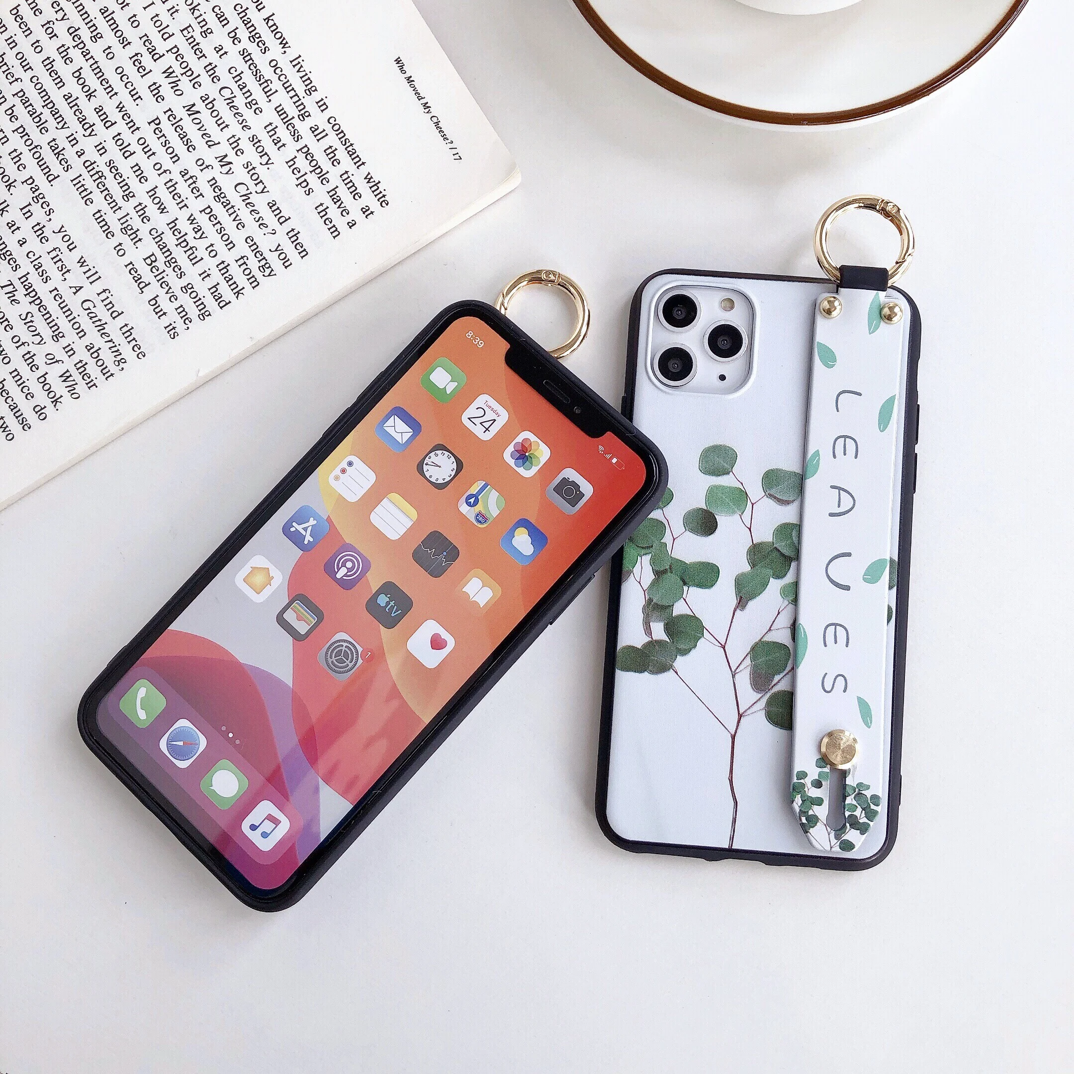 For Huawei Honor 8x 10 9 Lite Enjoy 8 Plus Nova 3i 5 Case Fashion Flower Dinosaur Lanyard Stand Silicon Phone Cover |