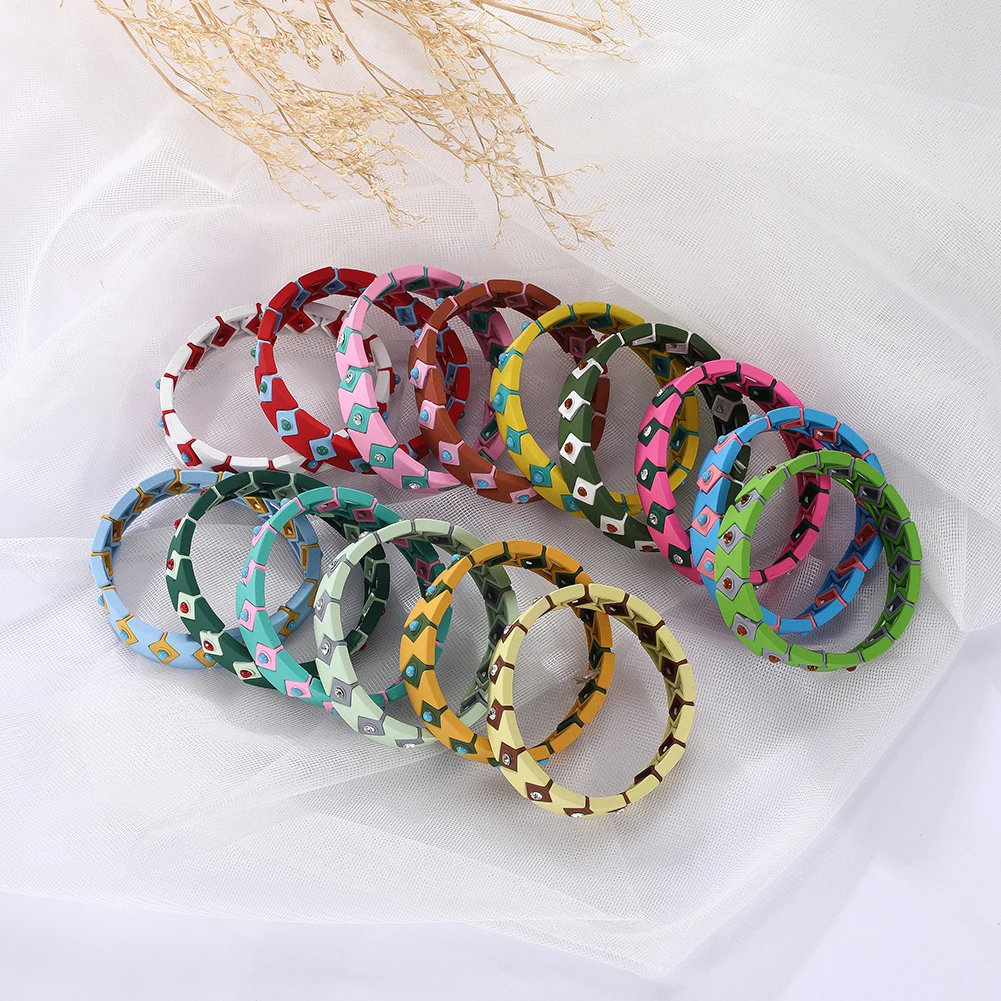 Рыбий крючок растягивающийся Любовь Эмаль Радуга цветной сплав металл Elstic