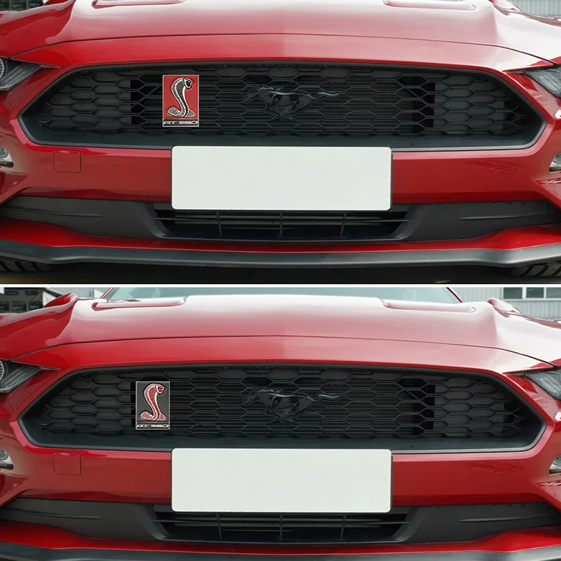 3D Металлические автомобильные наклейки в виде кобры эмблема передней крышки