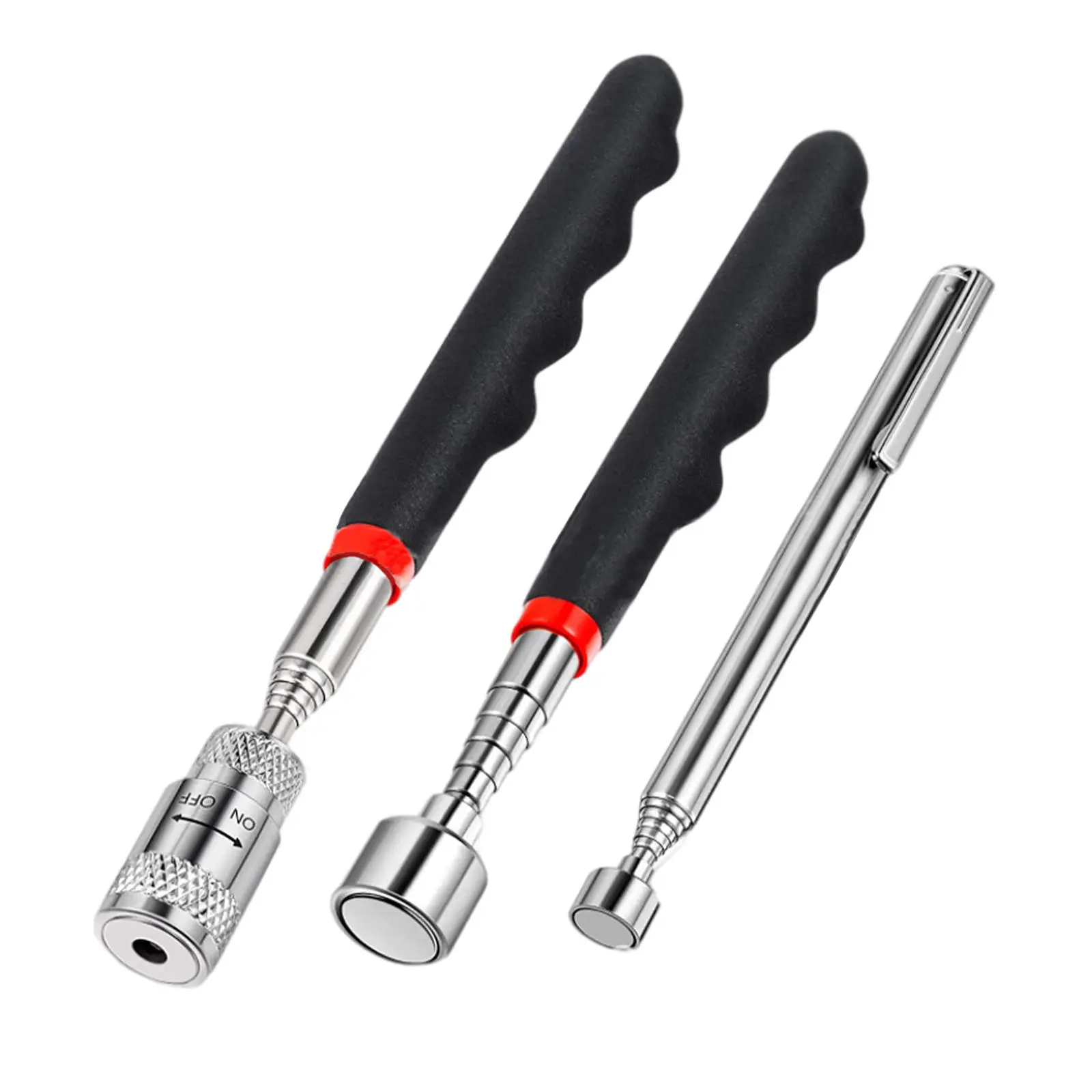 

3Pcs Telescopic Adjustable Magnetic Pick-Up Tools Grip Strong Magnetism Extendable Long Reach Pen Handy Tool for Picking Up Nuts