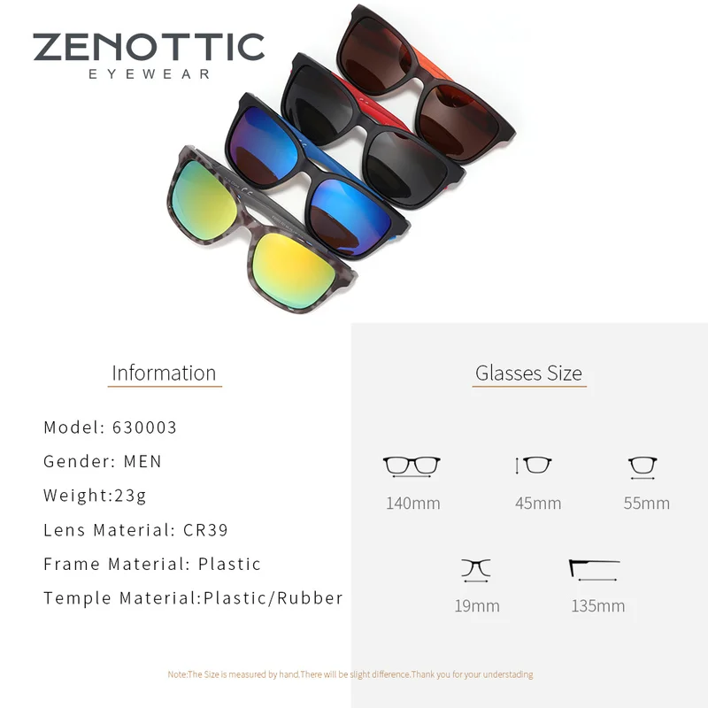 ZENOTTIC, классические, поляризационные солнцезащитные очки, мужские, Полароид, ультралегкие, для вождения, квадратная оправа, солнцезащитные очки, мужские, очки, UV400, Gafas De Sol