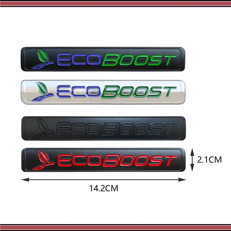 Металлическая 3d-эмблема ECOBOOST ECO BOOST задний багажник автомобиля для Ford Focus Fiesta Ecosport