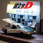 1:28 INITIAL D Toyota AE86 игрушечный автомобиль из сплава литой и игрушечный автомобиль модель автомобиля Миниатюрная модель автомобиля в масштабе игрушки для детей