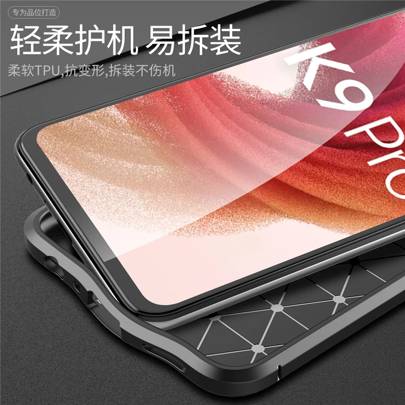 For OPPO K9 Pro Case Luxury Leather Soft Silm Rubber Fundas Silicone Case For OPPO K9 Pro Cover For OPPO K9 Pro Case