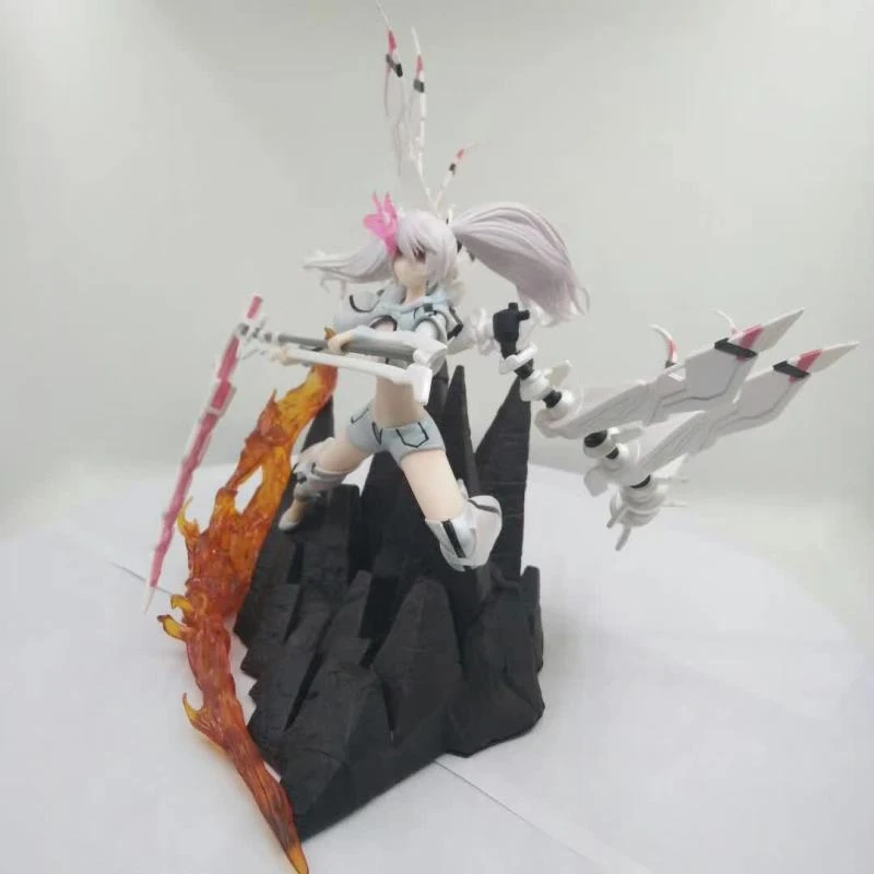 

Аниме белый шутер в рок-стиле. Экшн-фигурка из ПВХ, Коллекционная модель, привлекательная фигурка, игрушки, кукла 43 см