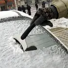 Универсальная щетка для уборки снега на окна автомобиля, универсальный инструмент для удаления снега, скребок для льда автомобильный лобовое стекло, ледобур, быстрая очистка