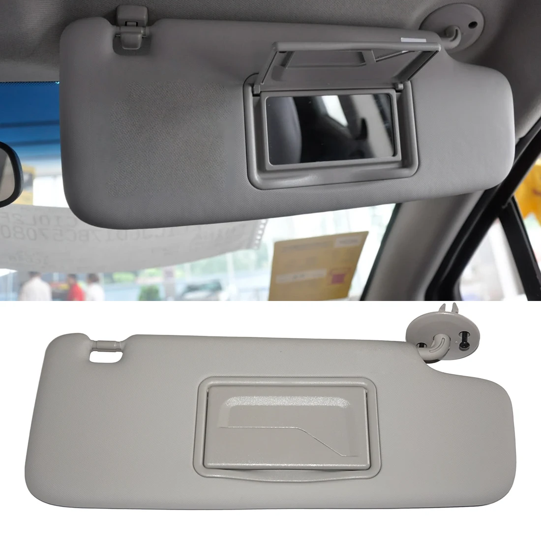 

Right Grey Sun Visor Makeup Mirror Fit for Chevrolet Chevy Spark 2011-2016 Sonic 2012-2016