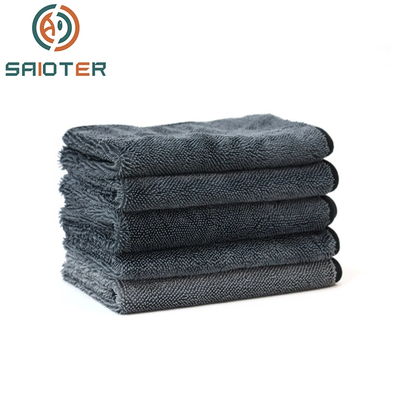 

Large Microfiber Towel Car 600gsm Auto Washing Towel Cleaning Drying Cloth Hemming Car Care Cloth Detailing For Door Window