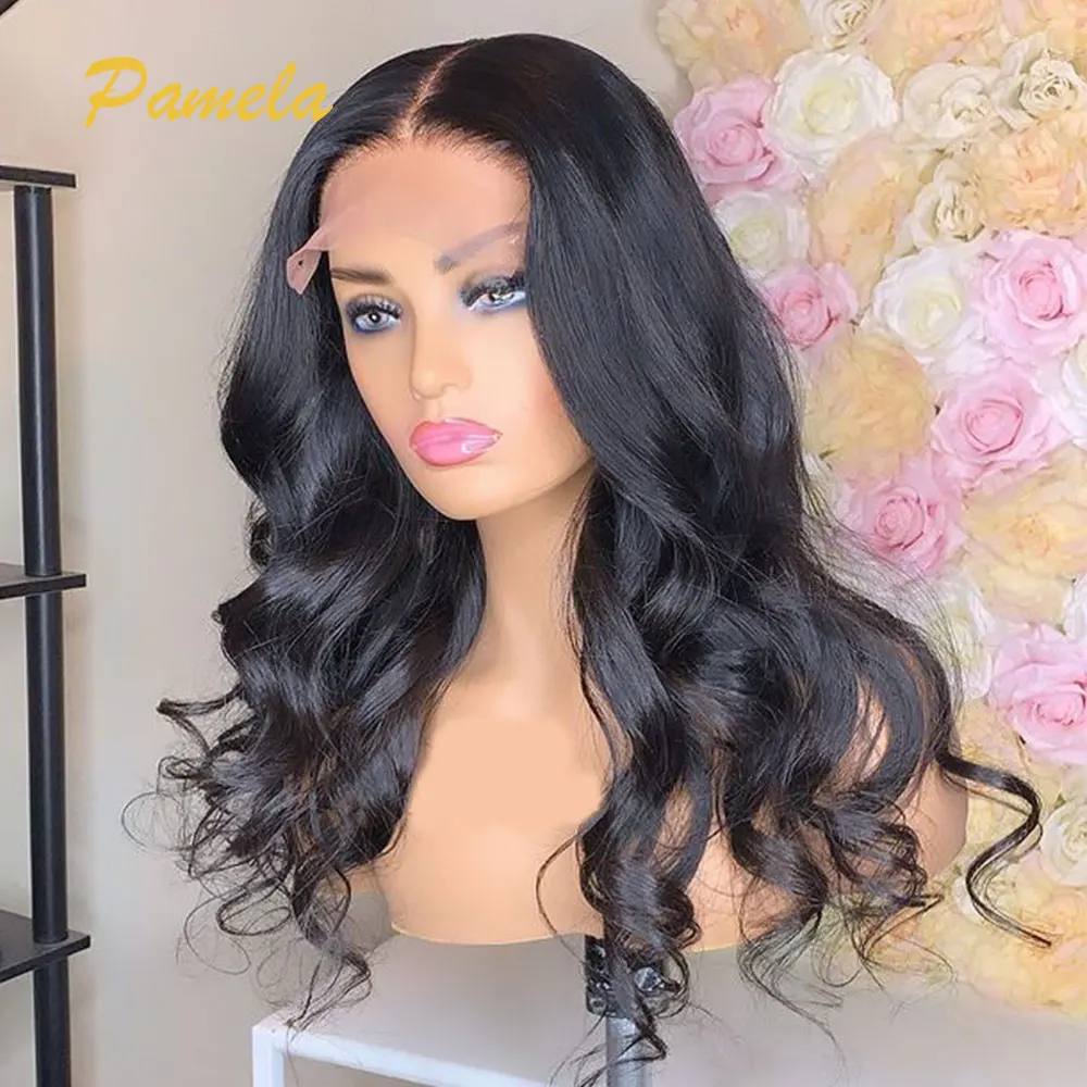 

4x4 Lace Closure Wig Body Wave Human Hair Lace Wigs 150% Density Closure Wig Lace Front Wig Human Hair Pre Plucked