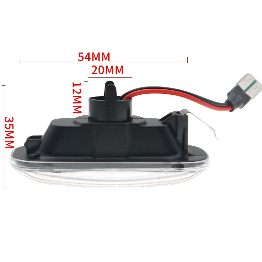 2 шт. Автомобильный светодиодный динамический Боковой габаритный фонарь