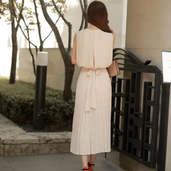 Женское элегантное платье Летние шифоновые простые Новые Вечерние офисные