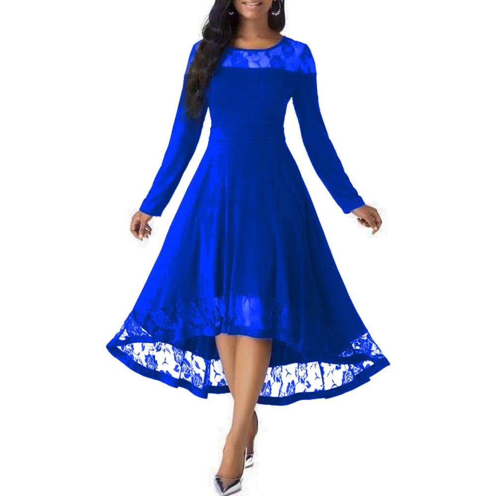 Женское кружевное бальное платье повседневное элегантное облегающее длинное