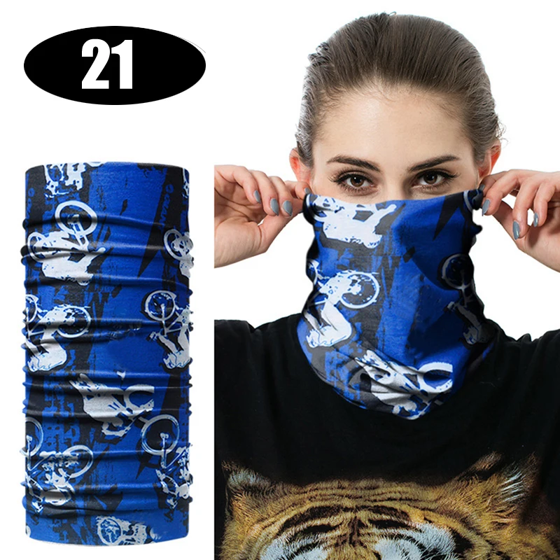 Аксессуар для головы унисекс воротник труба бандана ледяной шелк модные