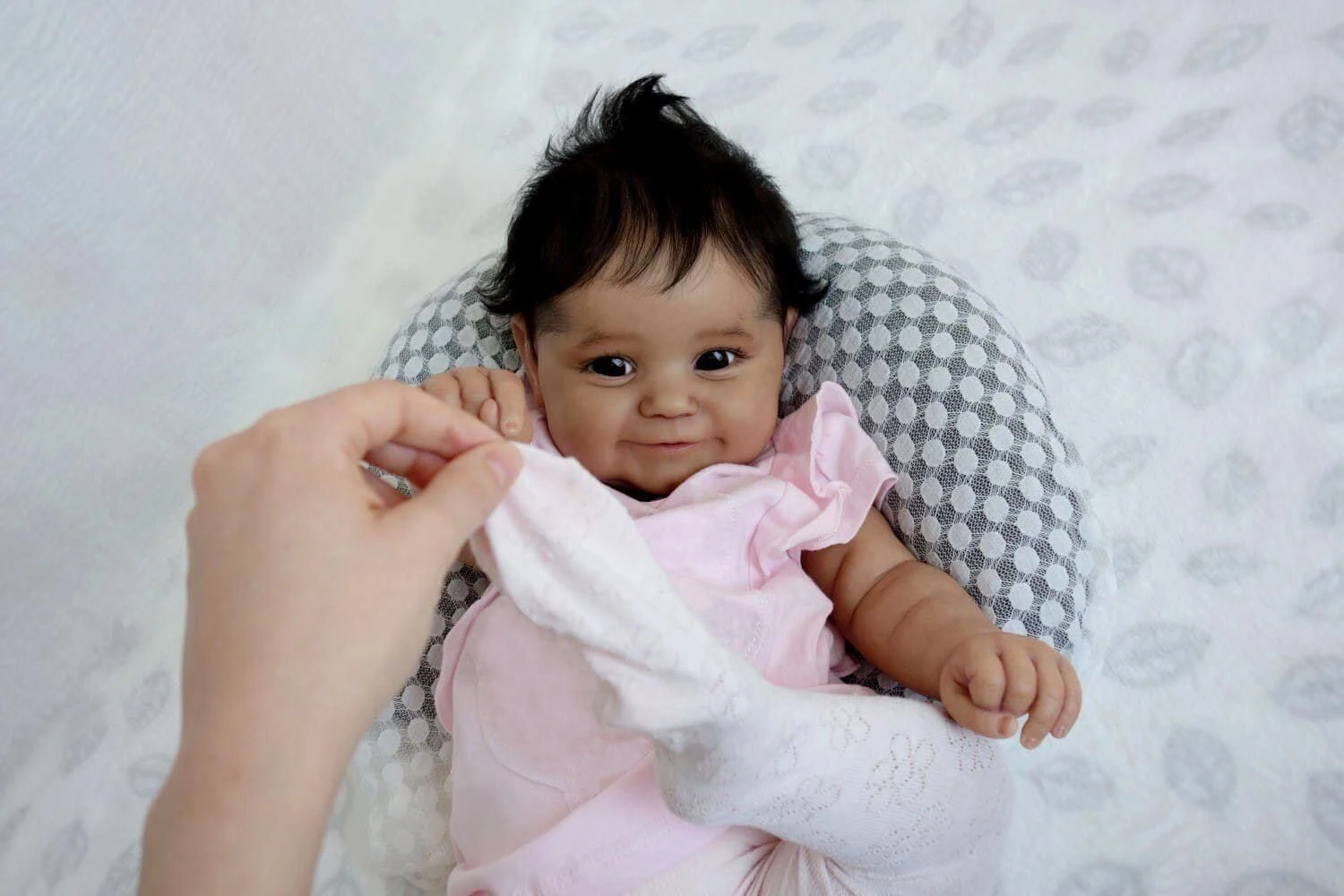 NPK 50 см Мягкая Черная кожа для тела афроамериканский младенец Maddie Reborn Baby Girl гибкие