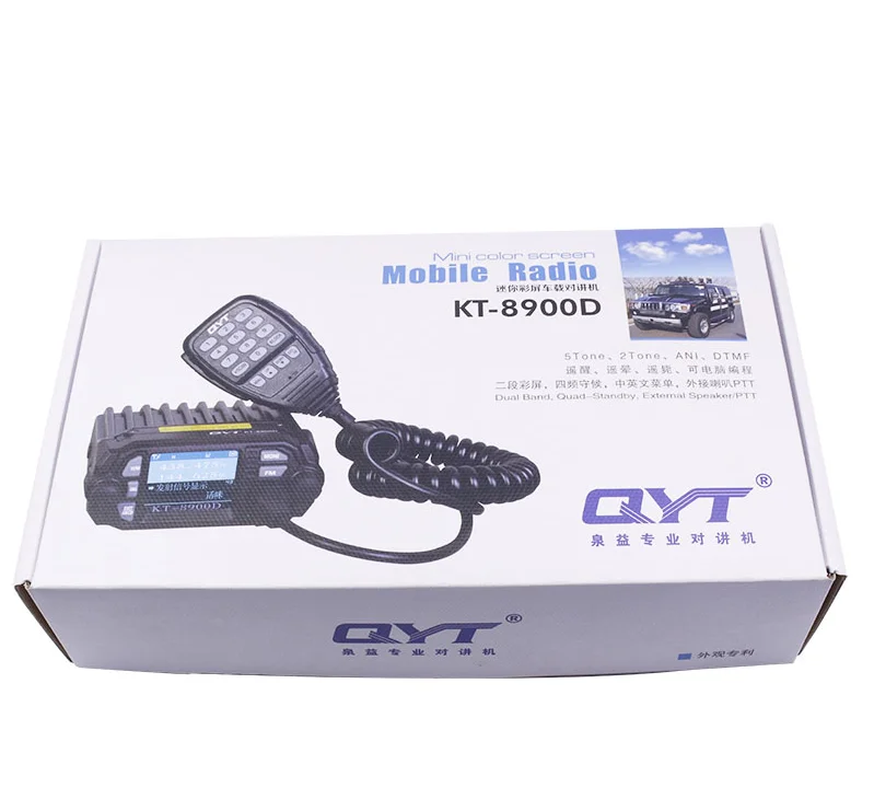 Двухдиапазонный автомобильный FM-приемопередатчик QYT KT 8900D VHF UHF 136-174 дальность