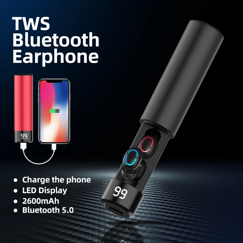 Беспроводные наушники FONKEN Q67 с Bluetooth мини-наушники TWS защитой от пота