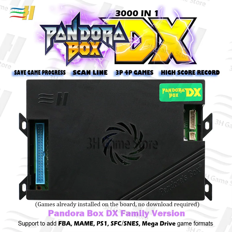 2021 Pandora Box DX 3000 в 1 семейная игровая доска может сохранить рекорд игры можно