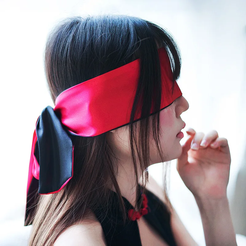 Повязка на глаза двусторонняя из мягкого шелка и атласа |