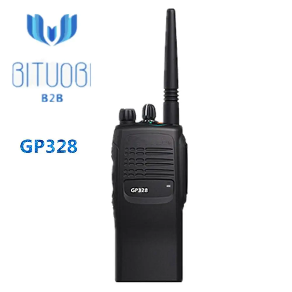 Отремонтированный GP328 батарея взрыв VHF UHF Betriebsfunk аналоговое радио 136-174 МГц 450-527 МГц рация с 16 каналов