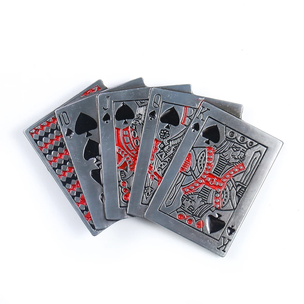 Ремень для покерных карт пряжка мужчин и женщин металлический ремень шириной 40