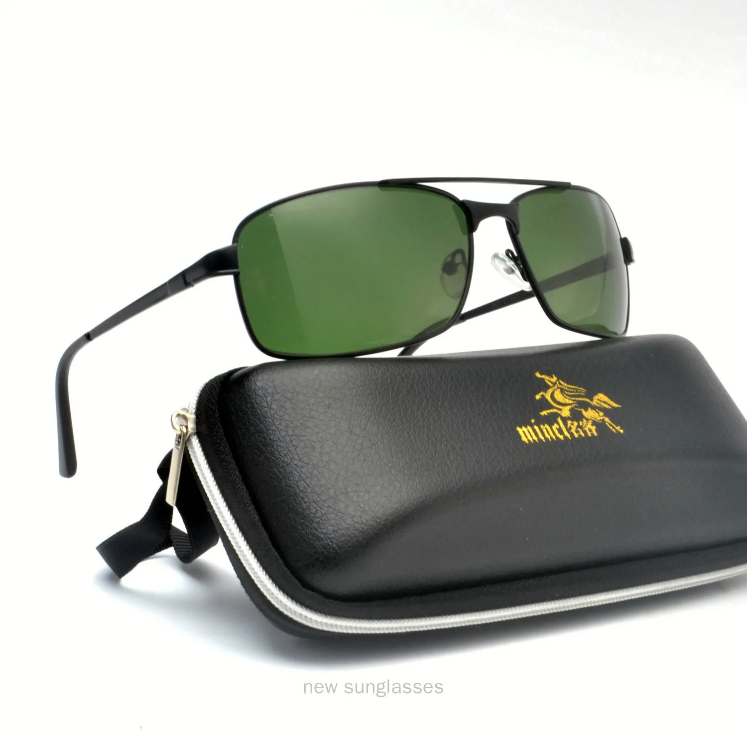 Солнцезащитные очки MINCL NX UV400 для мужчин и женщин брендовые ретро-очки с зелеными