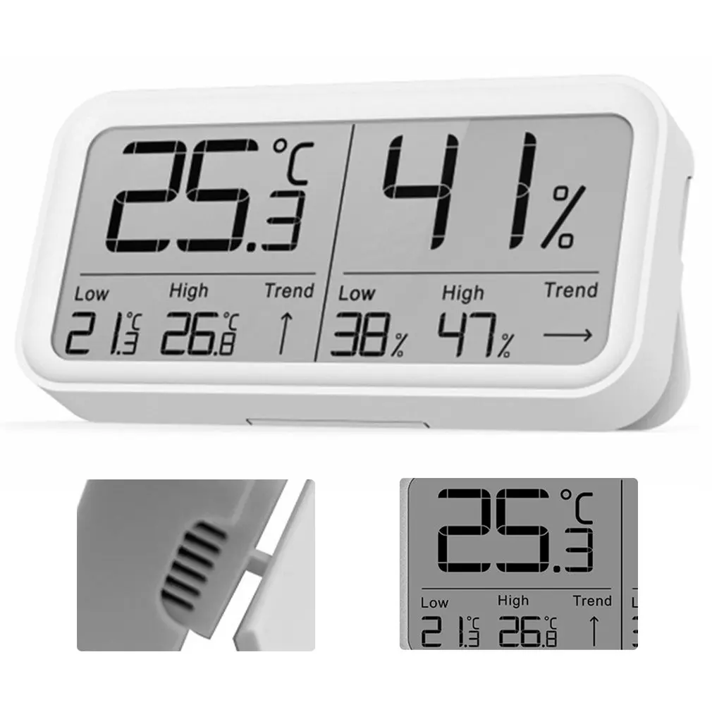 

Indoor And Outdoor Digital Thermometer Hygrometer LCD Display Precision Room Home Thermometer Hygrometer With Magnet