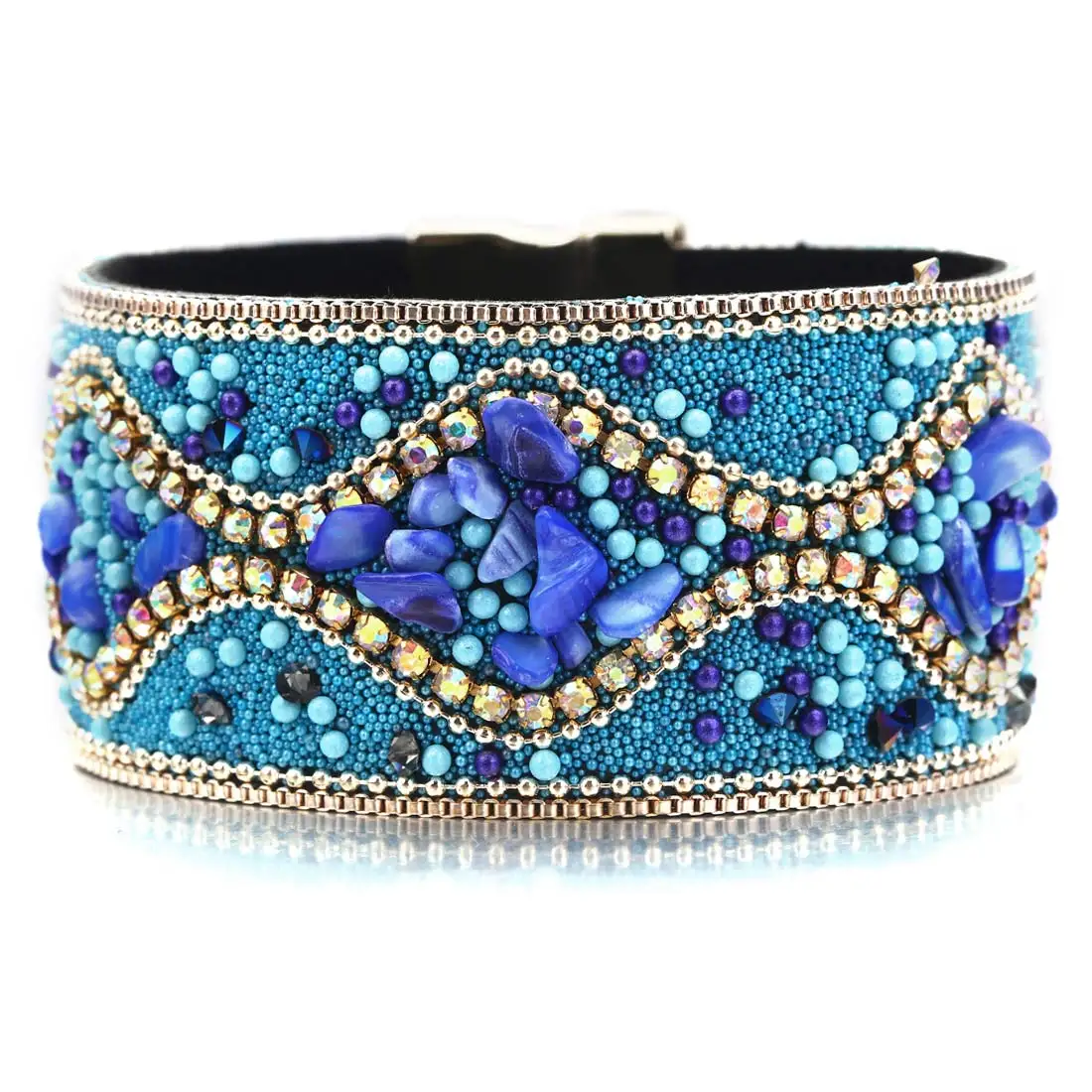 Естественный неправильной формы гравий камень кристалл Магнитный обернутый