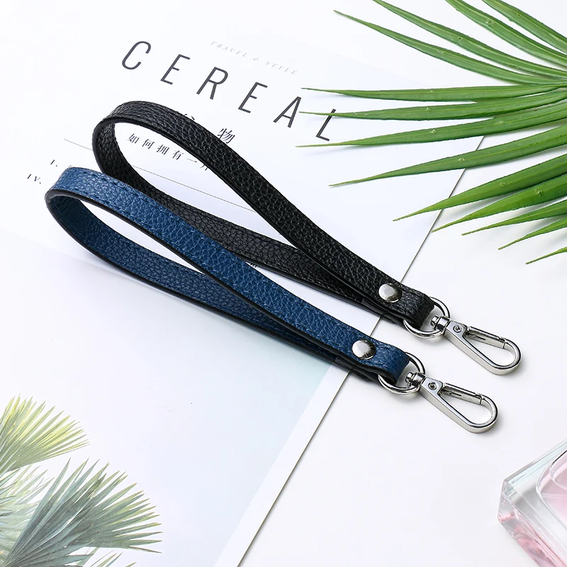 Women Simple Handle Purse Bag Belt Replacement Solid Color All-match Clutch Bag Strap Wallet Belt Women Wrist Bag Strap