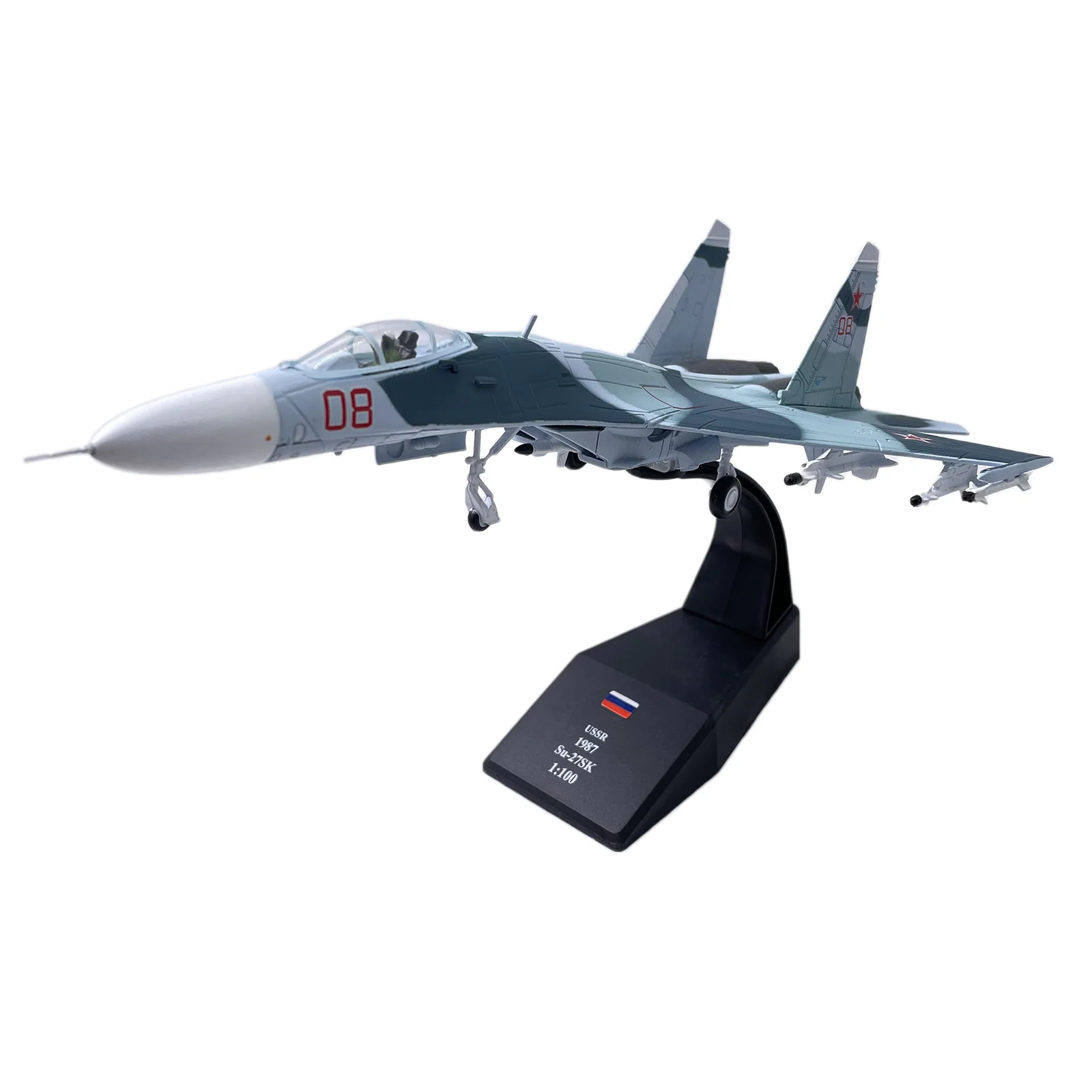 1:100 Миниатюрные модели самолетов российские авиакомпании Sukhoi Su-27 самолет фланги