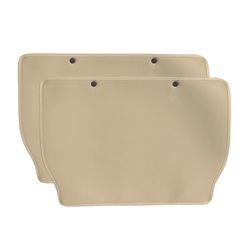 beige 2 pcs big Lsrtw2017 для заднего сидения автомобиля, анти-kick коврик для Skoda Octavia a7 превосходные интерьер Молдинги аксессуары - Название цвета: beige 2 pcs big