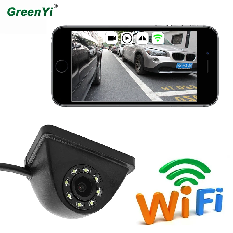 GreenYi автомобильный мини Wifi всепогодный HD ночное видение боковая камера для IOS и