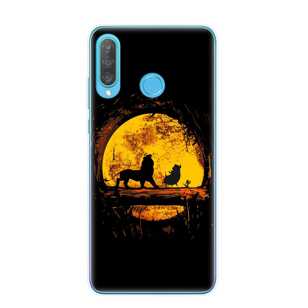 Cartoon Lion King nala simba timon Phone Cases for Huawei P30 P20 Mate 20 Lite Pro P8 P9 P10 Lite Cover Coque Etui fundas