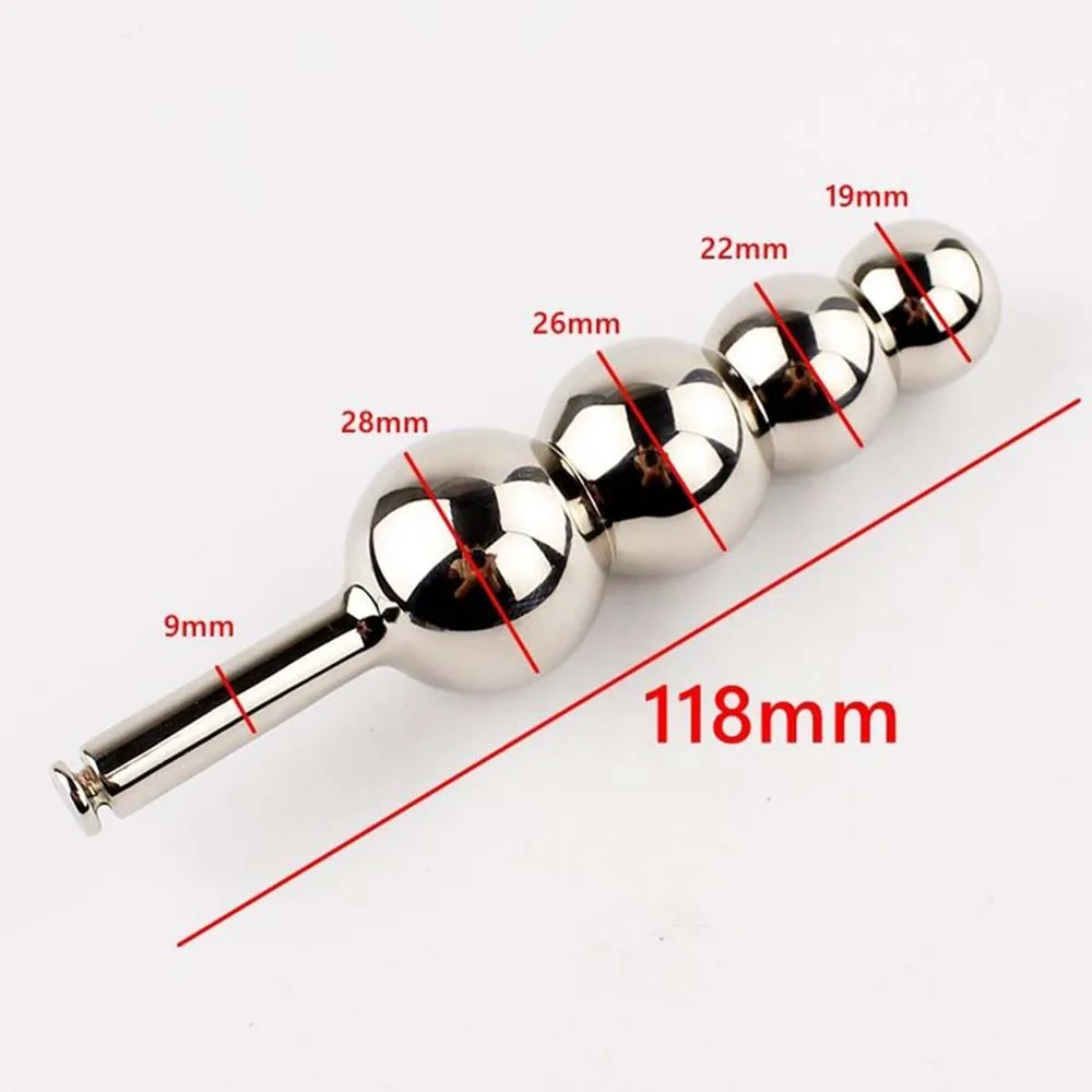 Manyjoy Stainless Steel Anal plug With 4 Balls or 5 Sex Toys For Women Men | Красота и здоровье