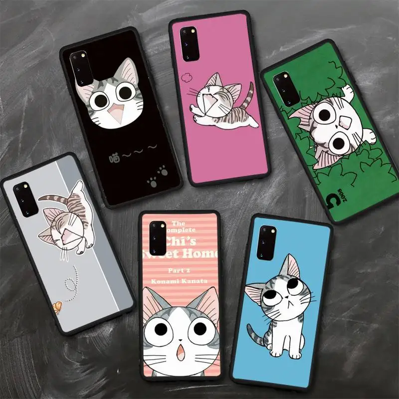 

Chi's Sweet Home Cat Anime Phone Case For Samsung S8 S9 S10 E S20 S21 S30 5G Edge plus lite Cover Fundas Coque